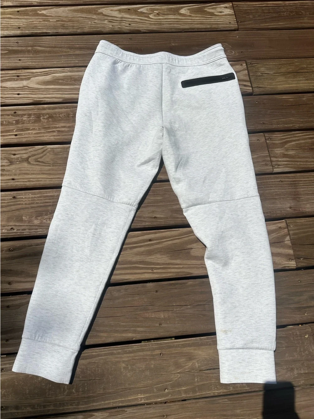 American Eagle Outfitters Light Gray Sweatpants with Black Trim